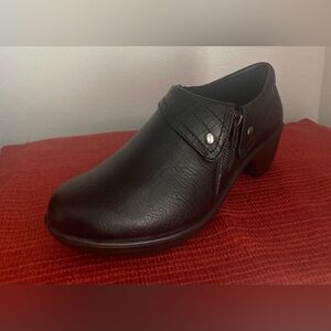 Easy Street Darcy Perforated Ankle Boots - Black